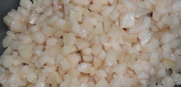 Cách thái mỡ hạt lựu làm nhân bánh trung thu bằng máy thái thịt DQ -1