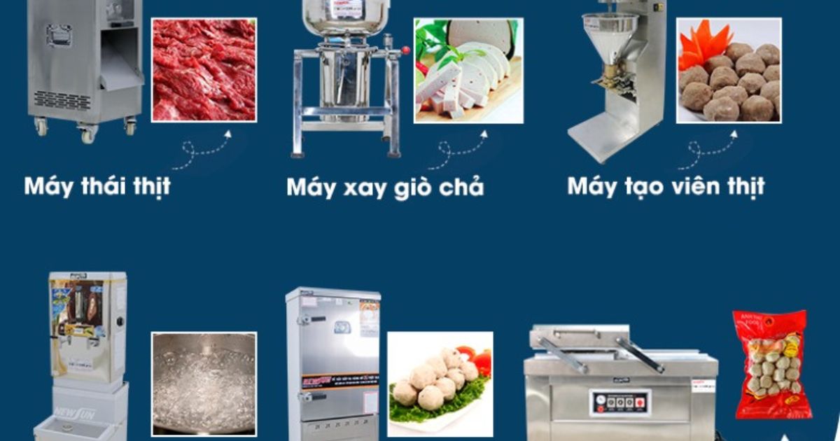 6 dòng máy chế biến thịt tiện ích cho các cơ sở chế biến công nghiệp