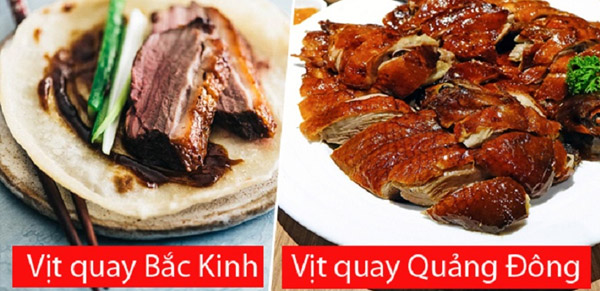 Vịt quay Bắc Kinh khác vịt quay Quảng Đông như thế nào?