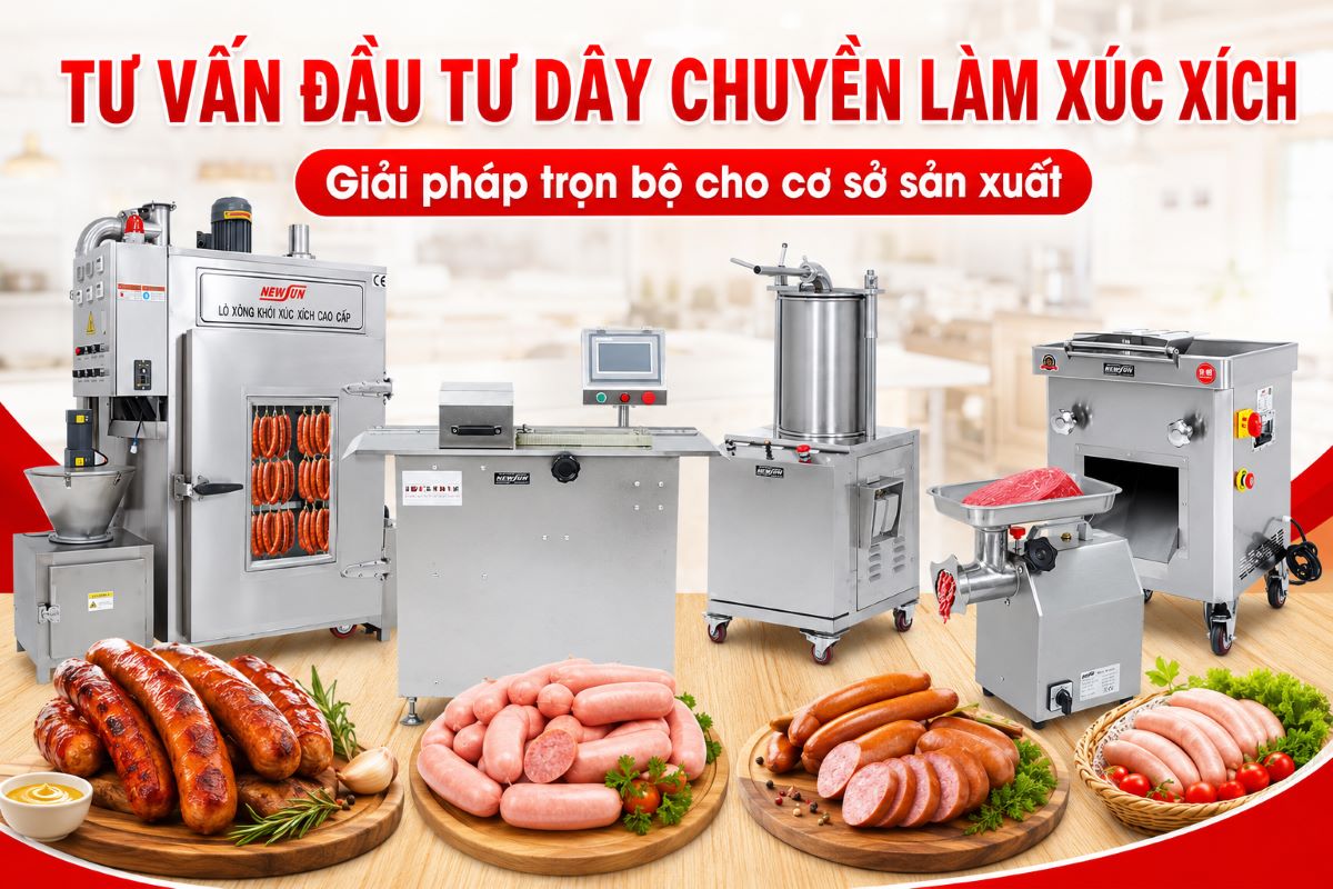 Tư vấn đầu tư dây chuyền làm xúc xích