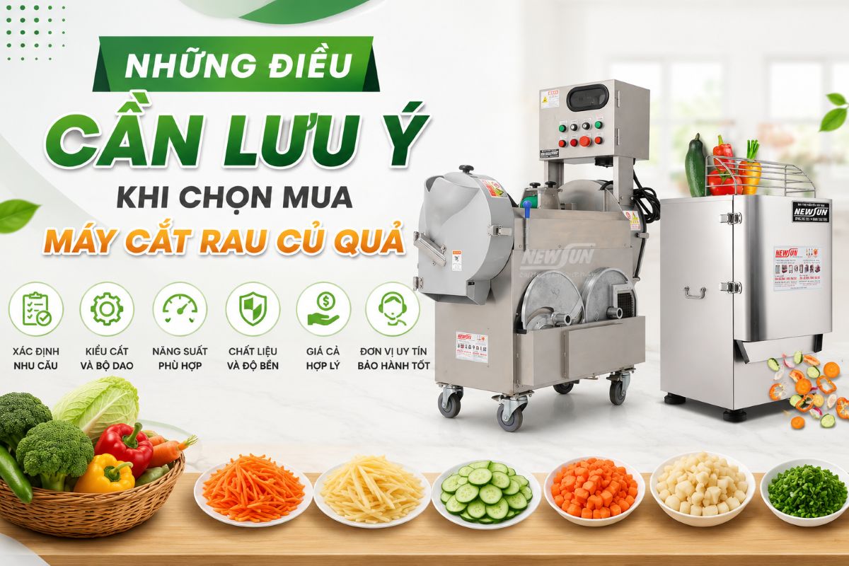 Những điều cần lưu ý khi chọn mua máy cắt rau củ quả