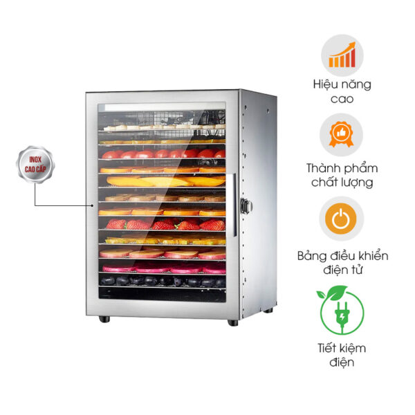 Tủ sấy hoa quả hiệu năng cao 12 khay
