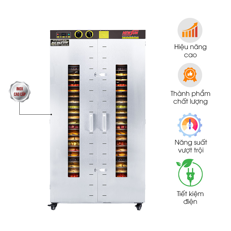 Máy sấy trái cây hiệu năng cao 24 khay