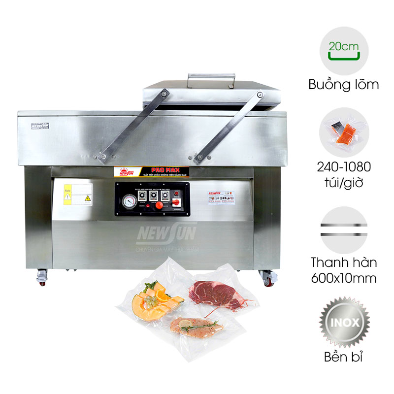 Máy hút chân không DZQ600-2SB NEWSUN Promax (2 buồng lõm 20cm)