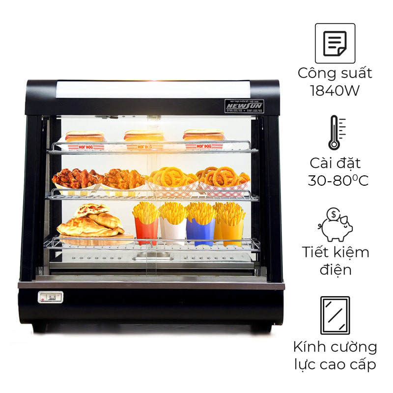 Tủ giữ nóng thực phẩm chiên HW-60-1