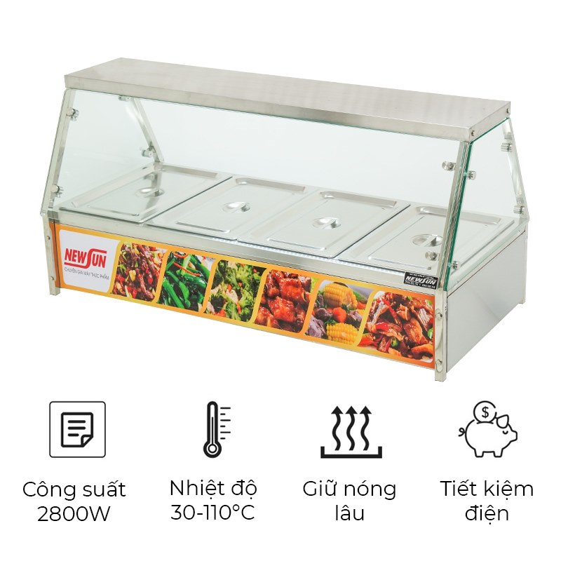 Tủ hâm nóng thức ăn có kính EH-14