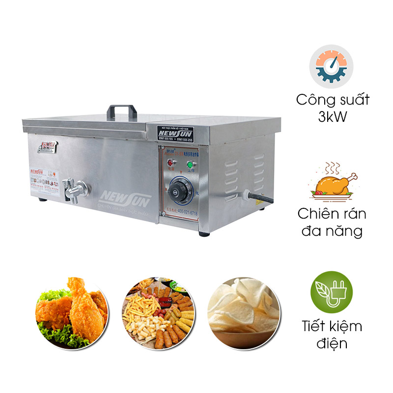 Bếp chiên công nghiệp 12 lít
