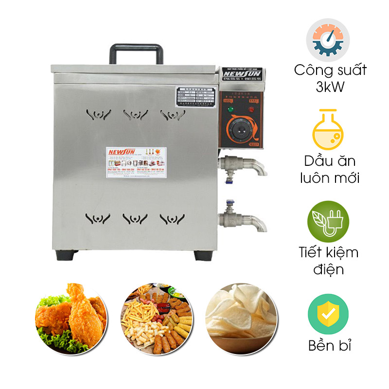 Bếp chiên tách dầu 10L dùng điện