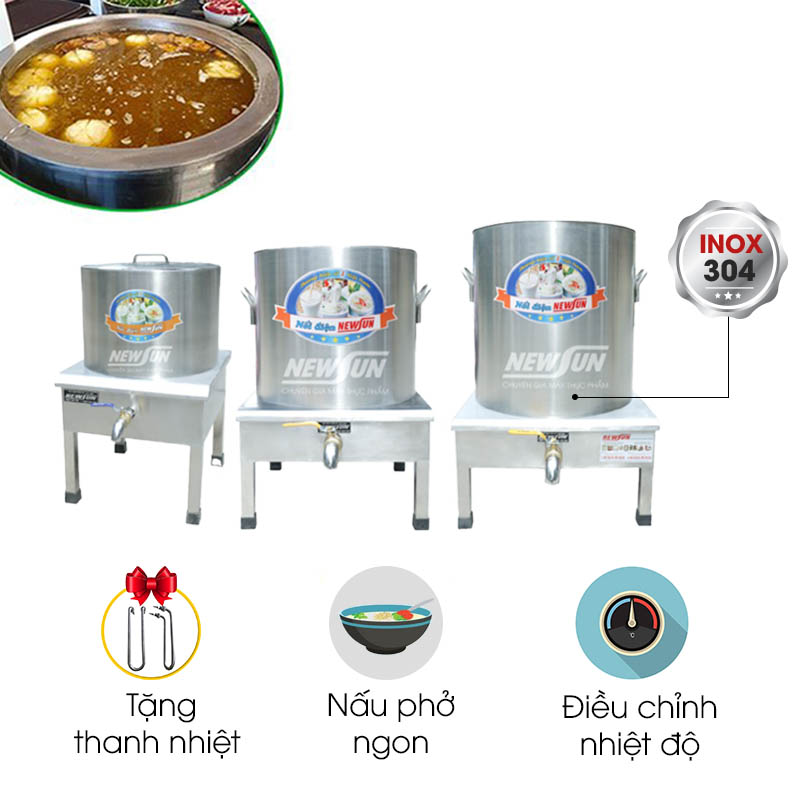 Bộ nồi nấu phở bán cả ngày