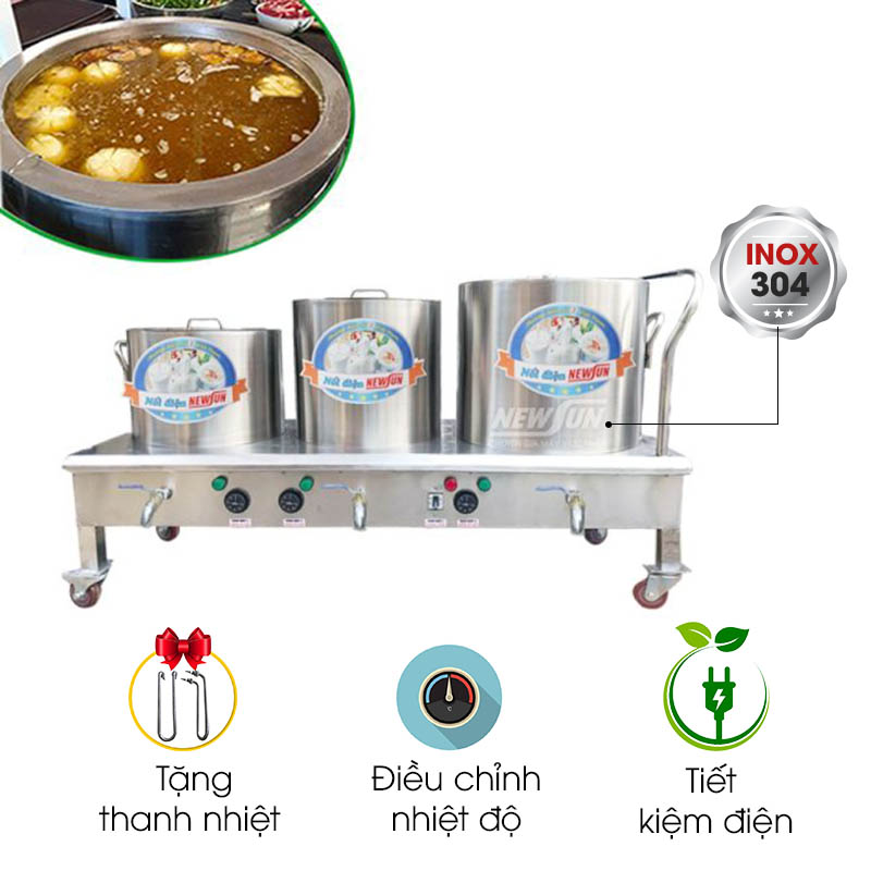 Bộ nồi nấu phở chung bệ