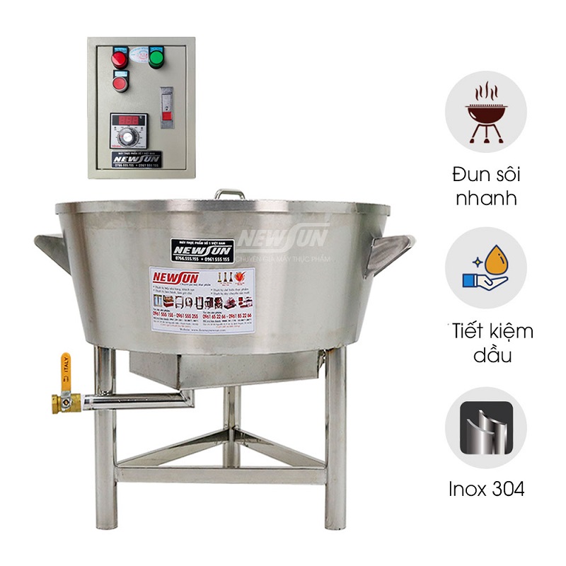 Chảo chiên dầu dùng điện phi 50