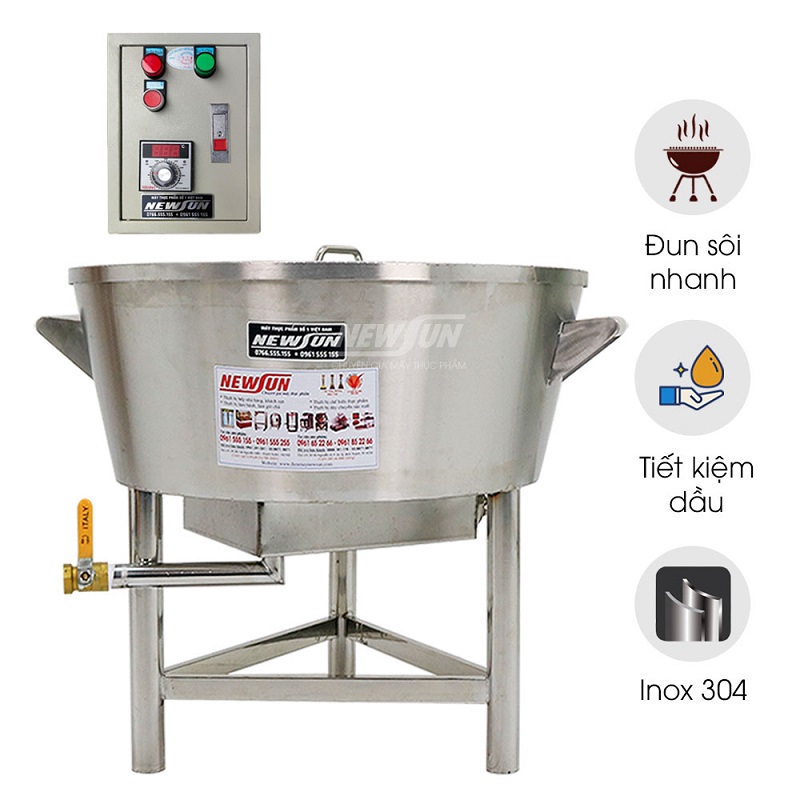 Chảo chiên dầu dùng điện phi 60