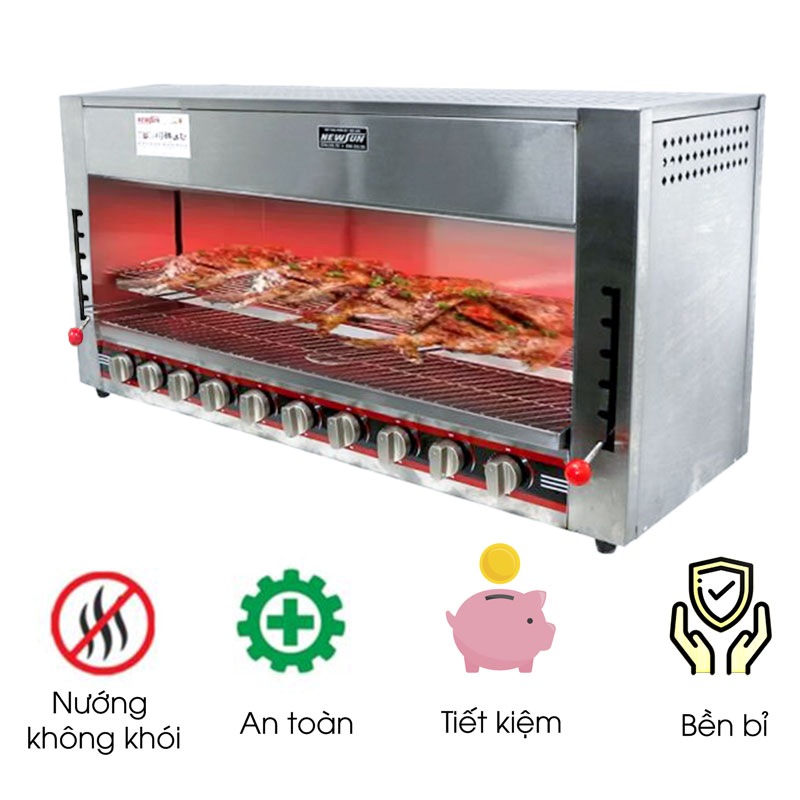 Lò nướng Salamander 10 họng gas Việt Nam