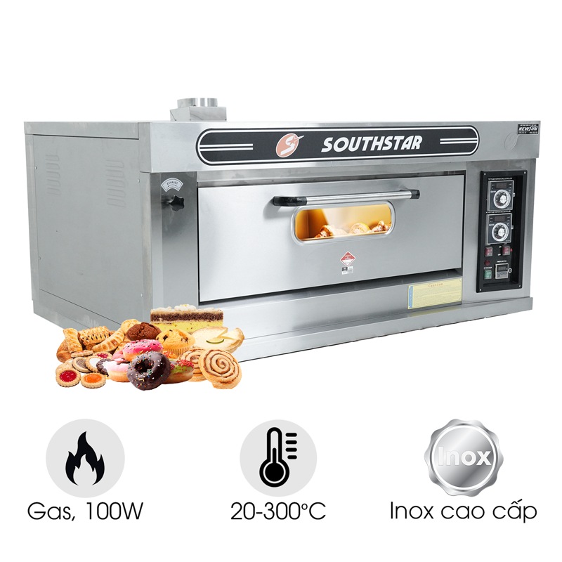 Lò nướng bánh Southstar 1 tầng 2 khay dùng gas YXY-20A