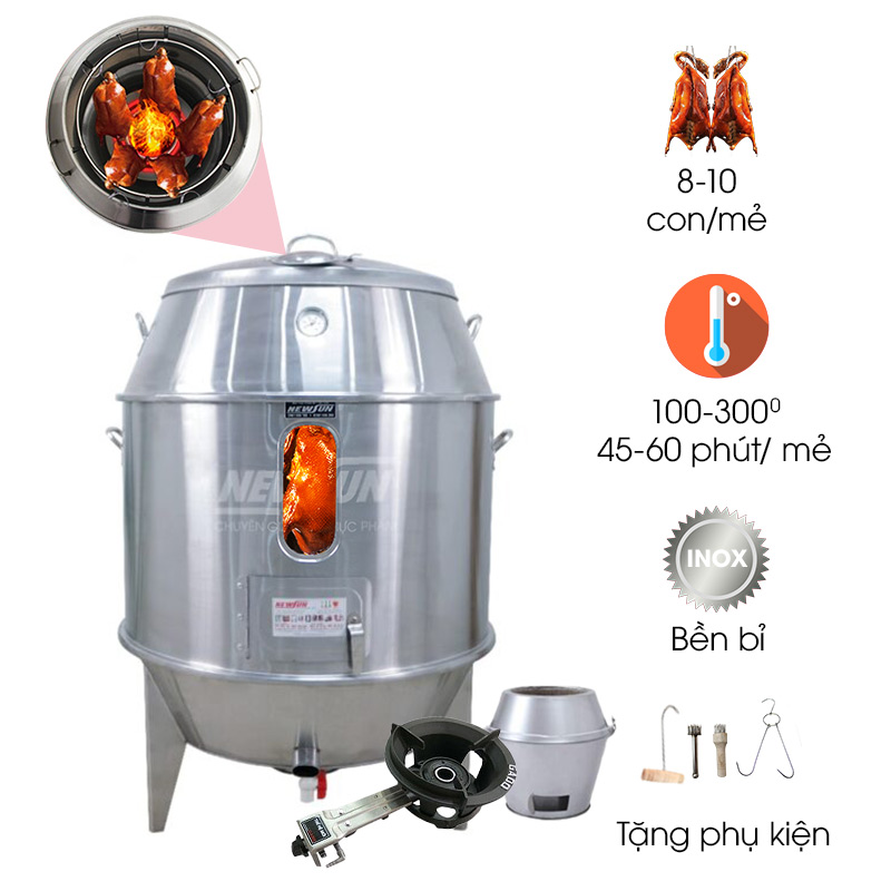 Lu quay vịt có kính phi 80cm