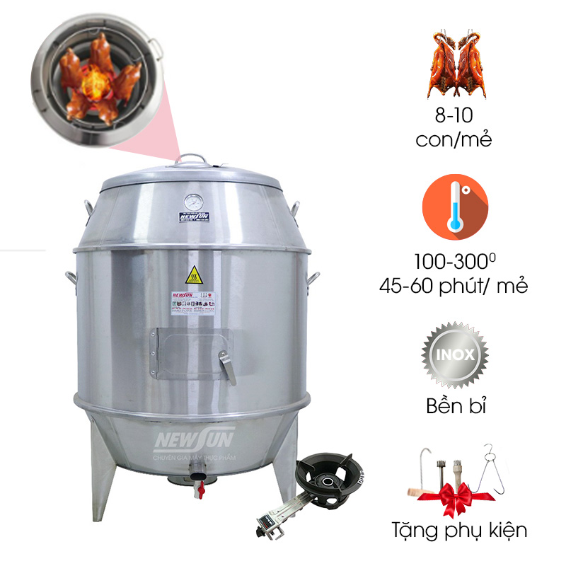 Lò quay vịt bằng gas phi 80cm