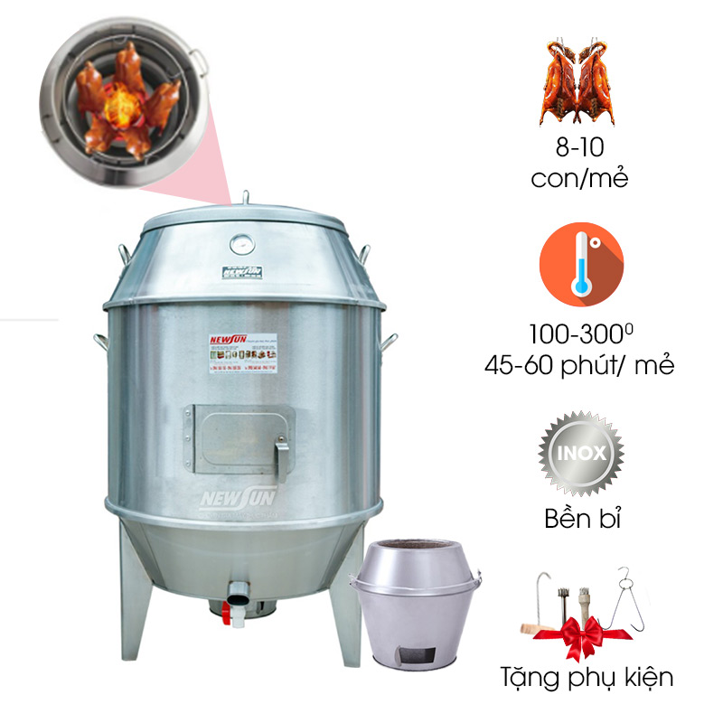 Lò quay vịt bằng than phi 80cm