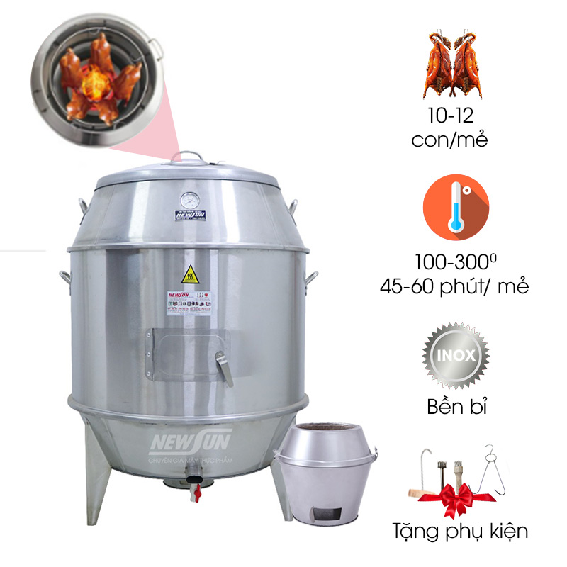 Lò quay gà vịt bằng than 90