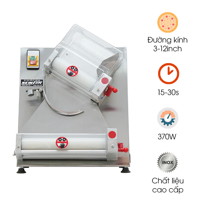 Máy cán đế bánh Pizza NEWSUN H-12V