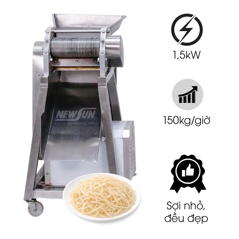 Máy cắt sợi bì heo 150kg/h