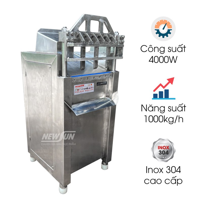 Máy chặt thịt, mỡ đông lạnh công nghiệp