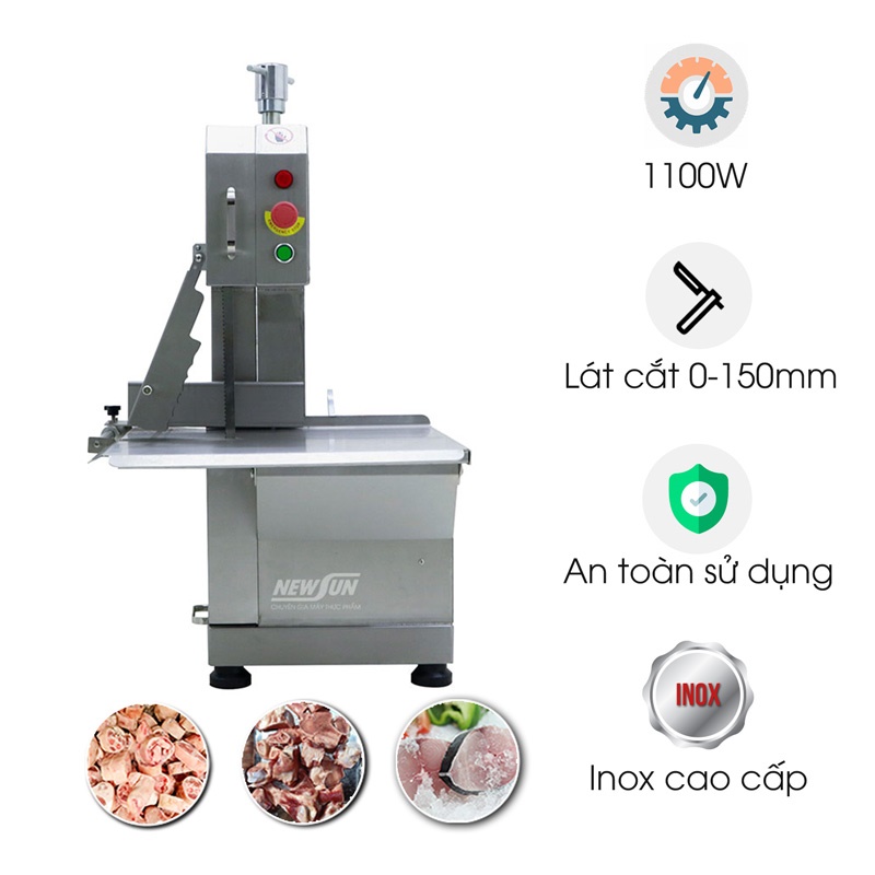 Máy cưa thịt đông lạnh vỏ inox W210A