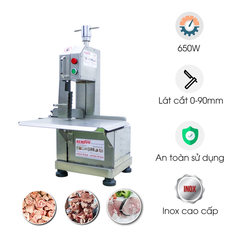 Máy cưa thịt đông lạnh vỏ inox W120A