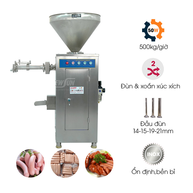 Máy đùn xoắn xúc xích định lượng khí nén QG-II