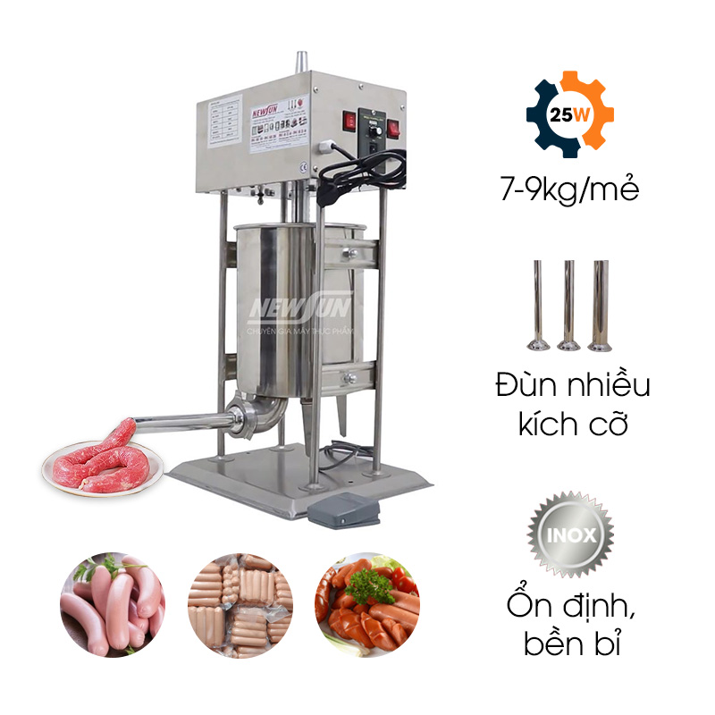 Máy đùn xúc xích bằng điện 10L