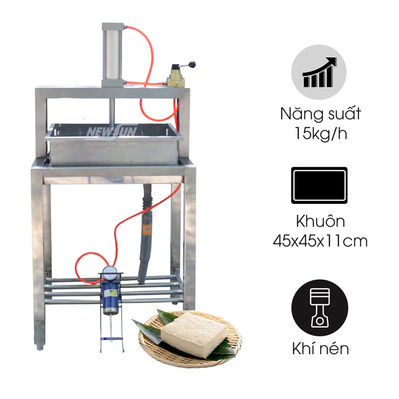 Máy ép đậu hũ khí nén NS-ETON DF02