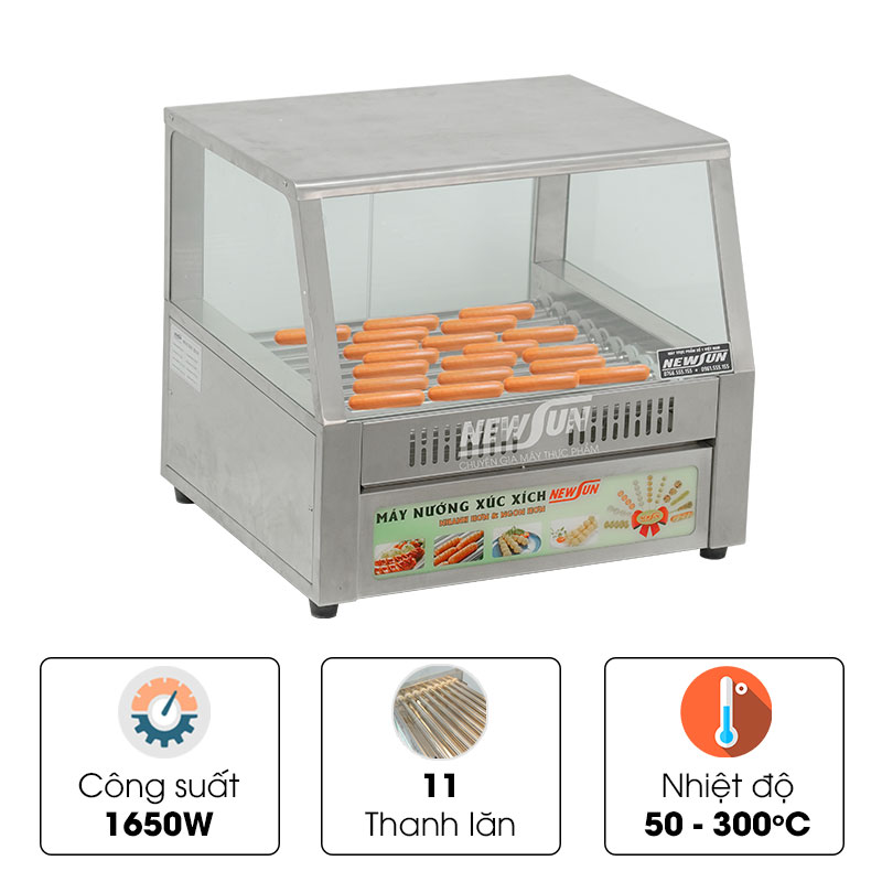 Máy nướng xúc xích 11 thanh HE11