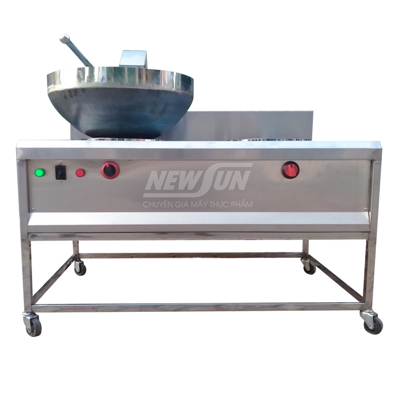 Máy rang cơm tự động kèm bếp xào