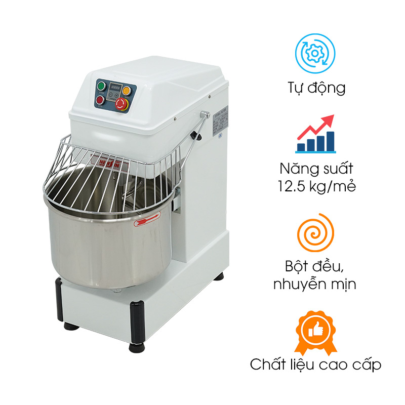 Máy trộn bột mì NEWSUN HS-30 12.5kg/mẻ (càng xoắn ốc)