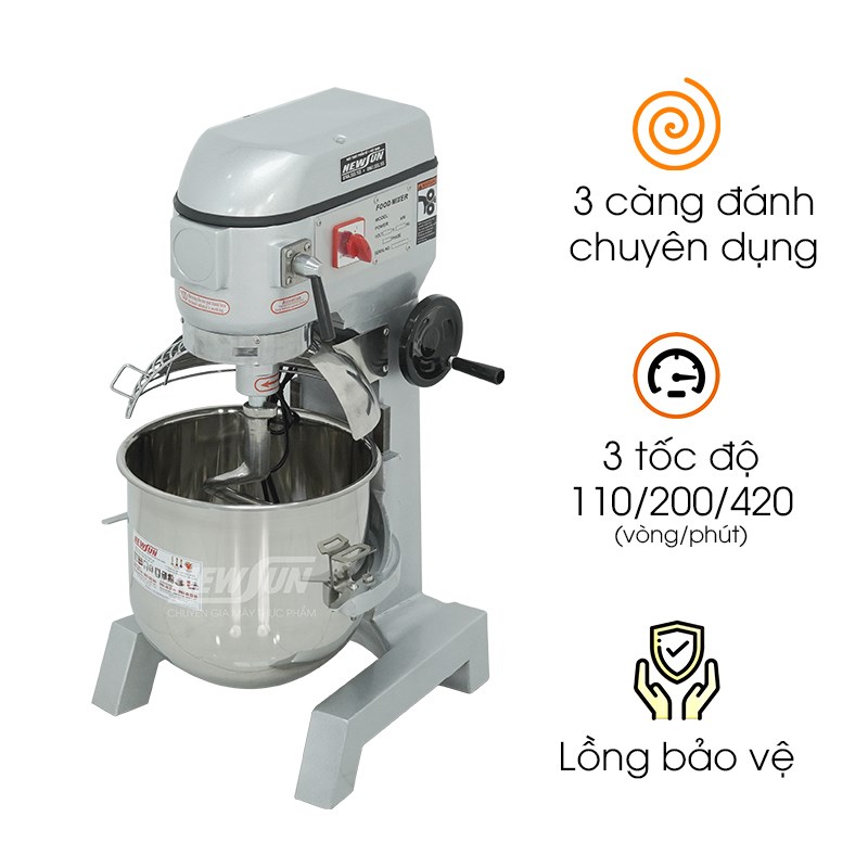 Máy trộn bột và đánh kem trứng NEWSUN B30F (30 lít)
