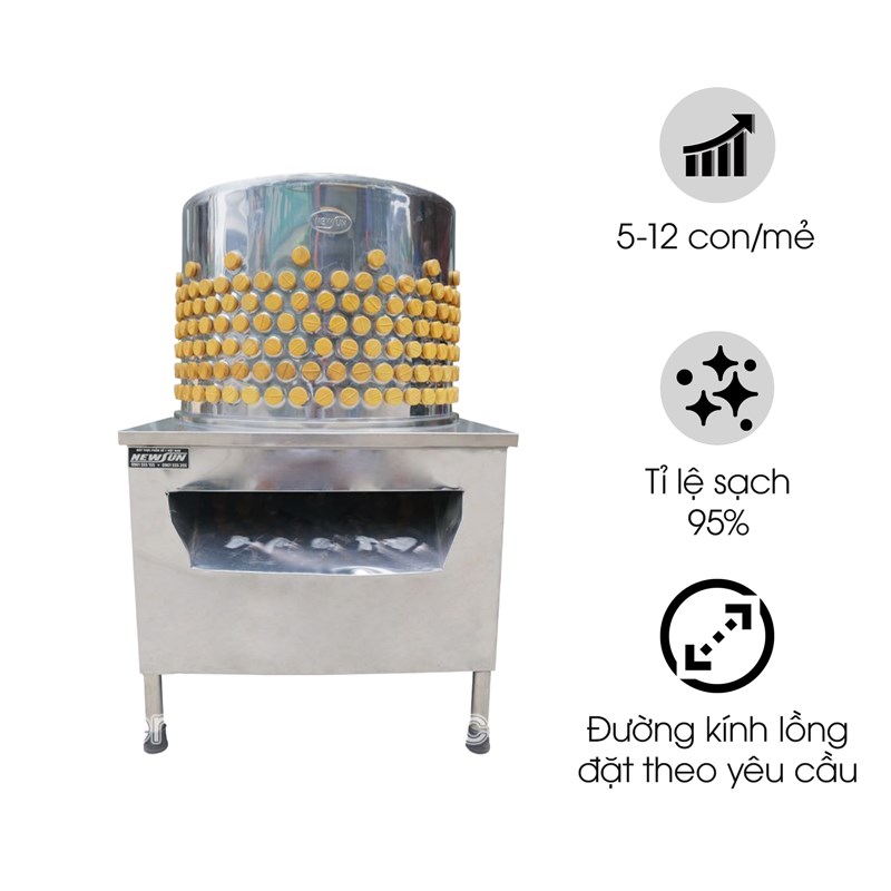 Máy vặt lông chim cút, chim câu