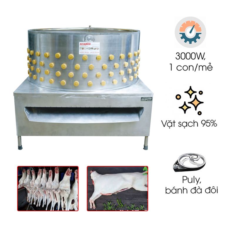 Máy vặt lông dê phi 80