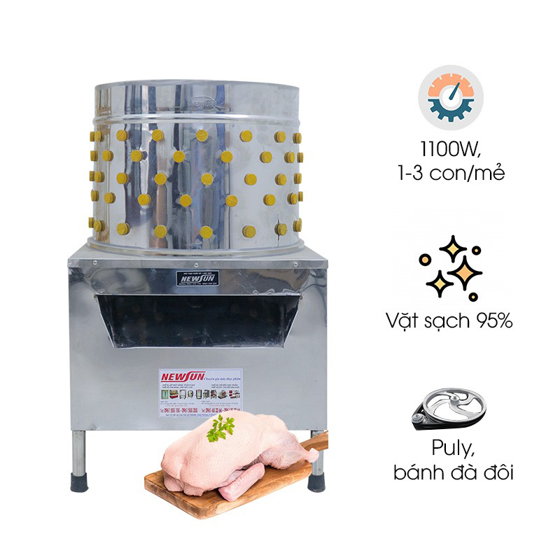 Máy vặt lông gà vịt Việt Nam NS 55