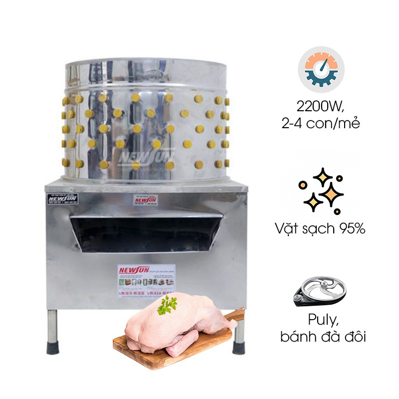 Máy vặt lông gà vịt Việt Nam NS 60