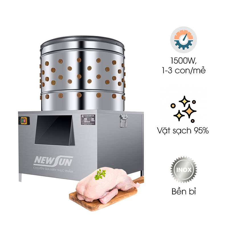 Máy vặt lông gà vịt nhập khẩu phi 55cm
