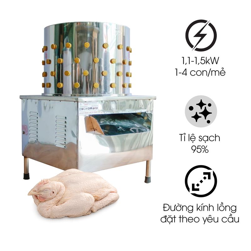 Máy vặt lông gà thiết kế riêng