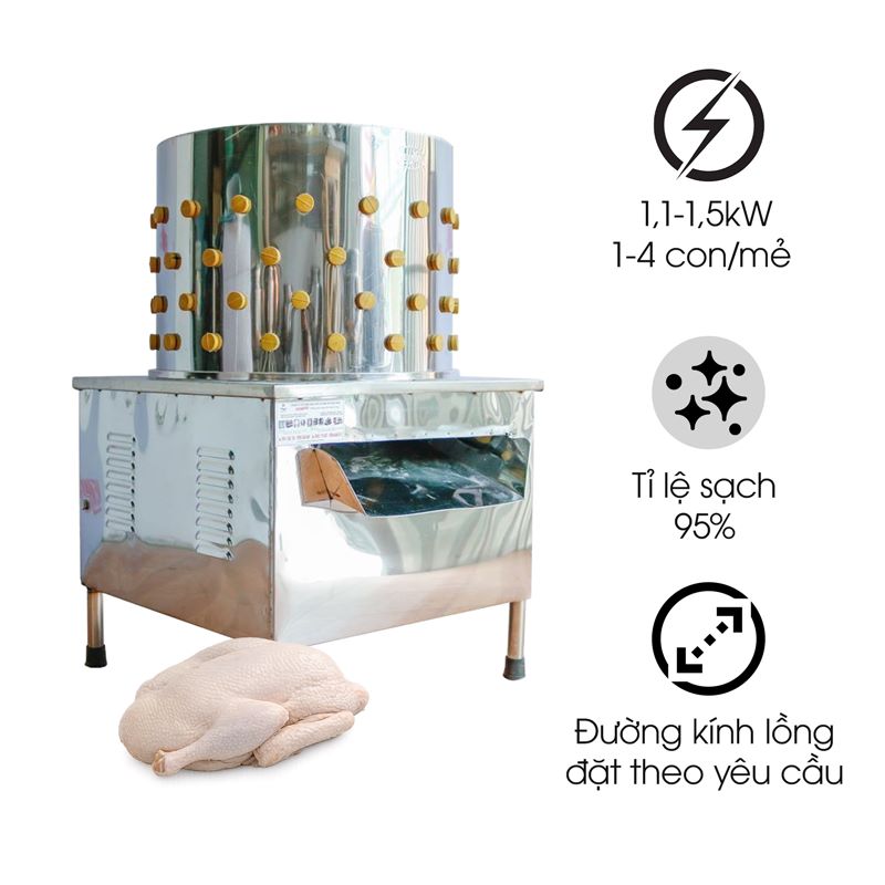 Máy vặt lông ngan