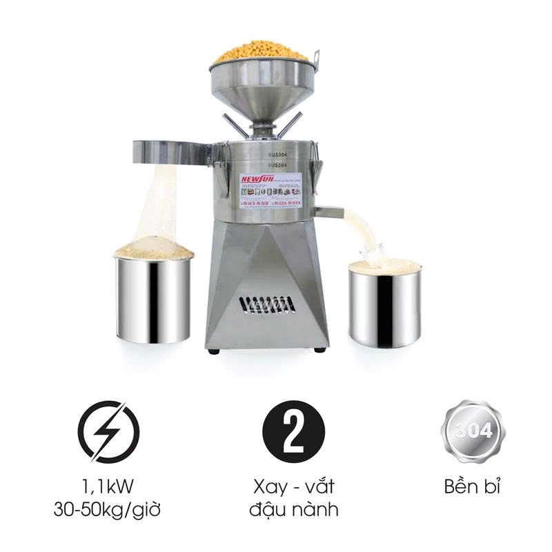 Máy xay đậu nành liên hoàn ETON-06 (50kg/h)