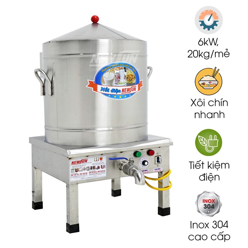 Nồi đồ xôi 20kg/mẻ