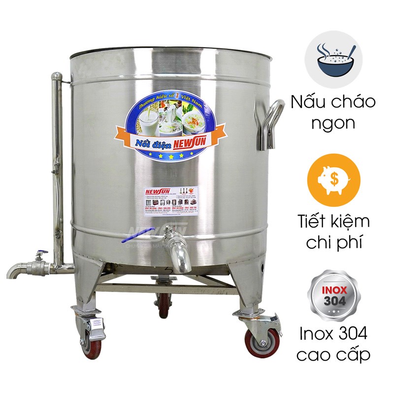 Nồi nấu cháo công nghiệp 100L