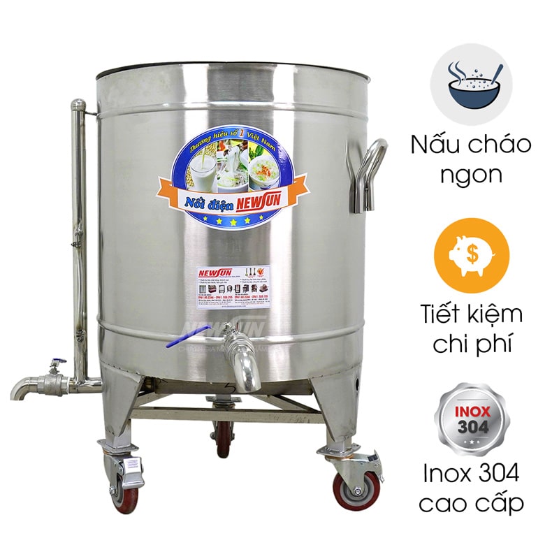 Nồi nấu cháo công nghiệp 120L