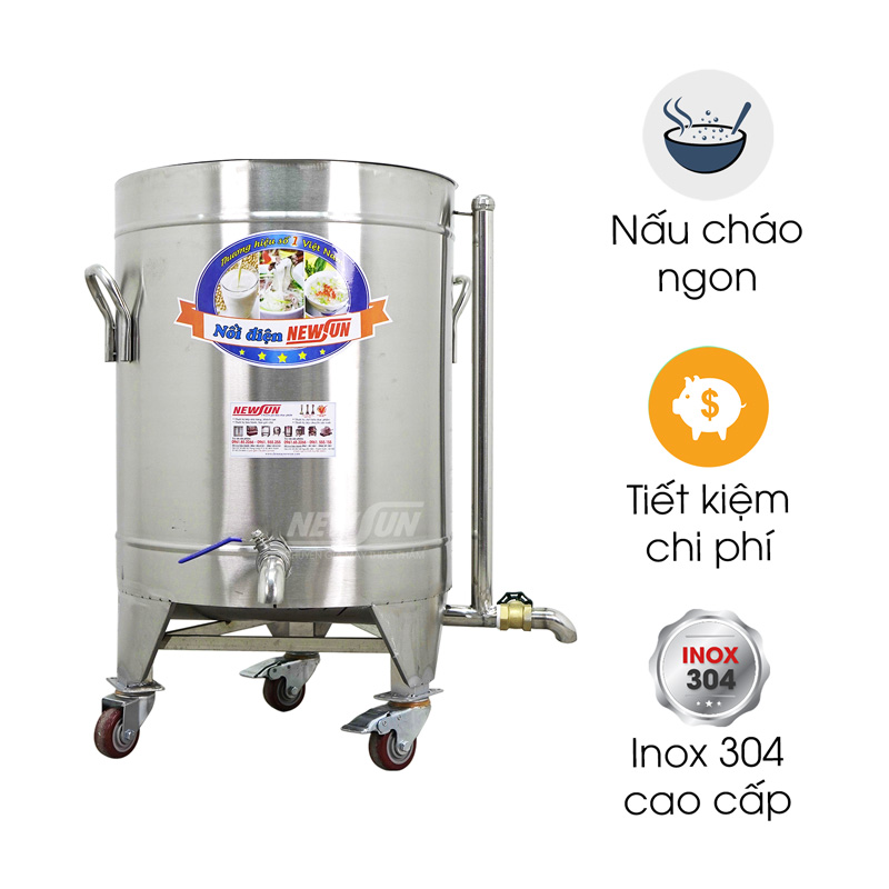 Nồi nấu cháo công nghiệp 40L