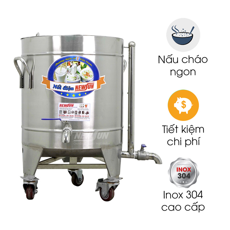 Nồi nấu cháo công nghiệp 50L