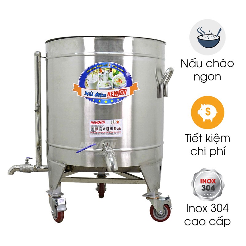 Nồi nấu cháo công nghiệp 80L