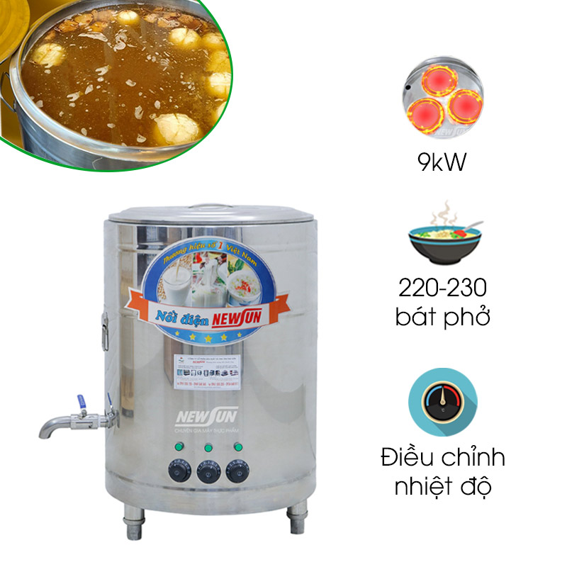 Nồi nấu phở nhập khẩu 100 lít