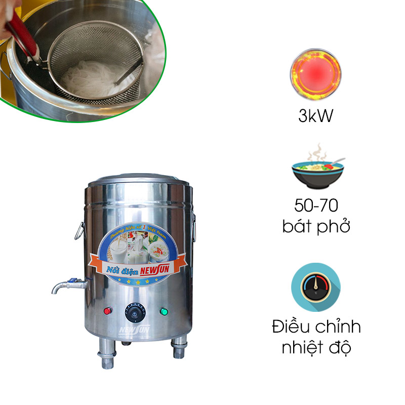 Nồi nấu phở nhập khẩu 30 lít